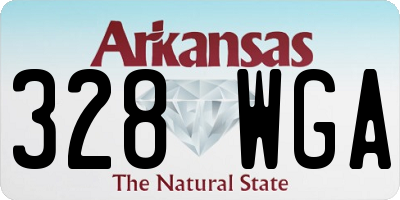 AR license plate 328WGA