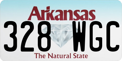 AR license plate 328WGC