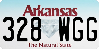 AR license plate 328WGG