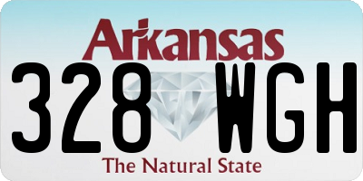 AR license plate 328WGH