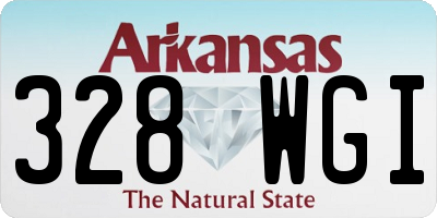 AR license plate 328WGI