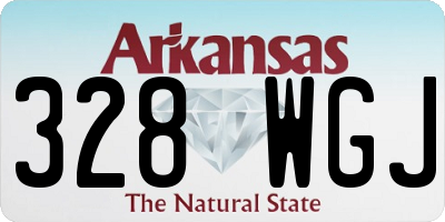 AR license plate 328WGJ