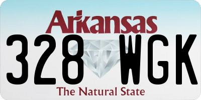 AR license plate 328WGK