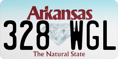 AR license plate 328WGL