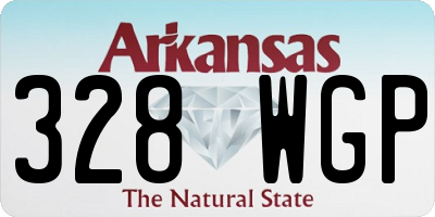 AR license plate 328WGP