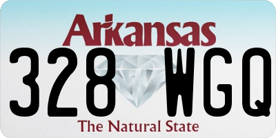 AR license plate 328WGQ