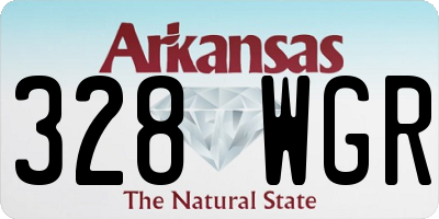 AR license plate 328WGR
