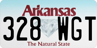 AR license plate 328WGT