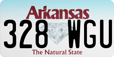 AR license plate 328WGU