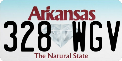 AR license plate 328WGV
