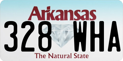 AR license plate 328WHA