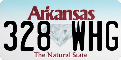 AR license plate 328WHG