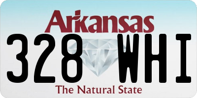 AR license plate 328WHI