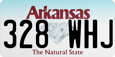 AR license plate 328WHJ