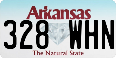 AR license plate 328WHN