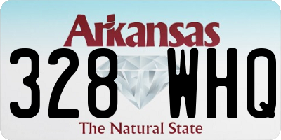 AR license plate 328WHQ