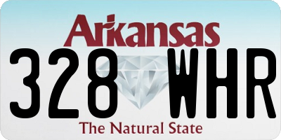 AR license plate 328WHR