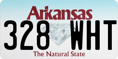 AR license plate 328WHT
