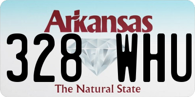 AR license plate 328WHU