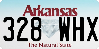 AR license plate 328WHX