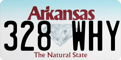 AR license plate 328WHY