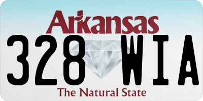 AR license plate 328WIA