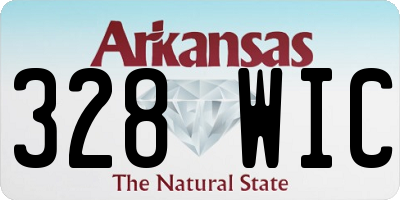 AR license plate 328WIC