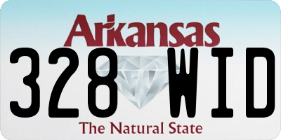 AR license plate 328WID