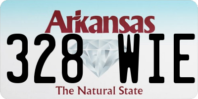 AR license plate 328WIE