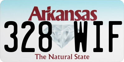 AR license plate 328WIF