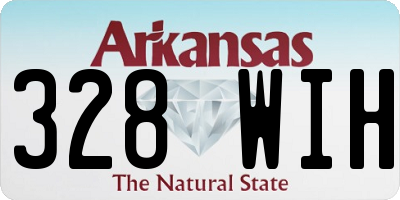 AR license plate 328WIH