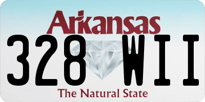 AR license plate 328WII