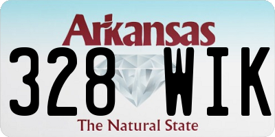 AR license plate 328WIK