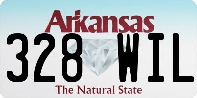 AR license plate 328WIL