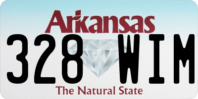 AR license plate 328WIM