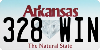 AR license plate 328WIN