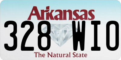 AR license plate 328WIO
