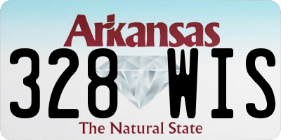 AR license plate 328WIS