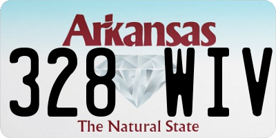AR license plate 328WIV