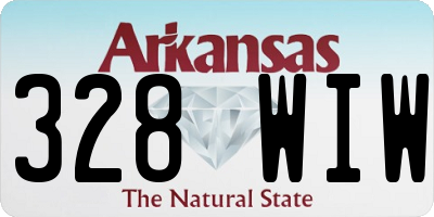 AR license plate 328WIW