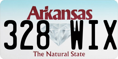AR license plate 328WIX