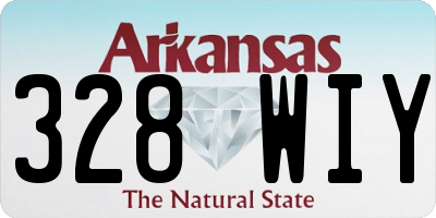 AR license plate 328WIY
