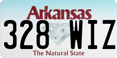 AR license plate 328WIZ