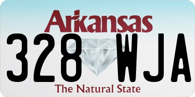 AR license plate 328WJA
