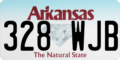 AR license plate 328WJB
