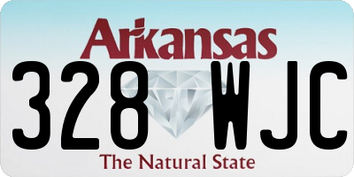 AR license plate 328WJC