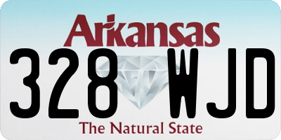 AR license plate 328WJD