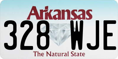 AR license plate 328WJE