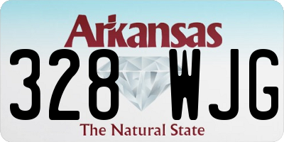 AR license plate 328WJG