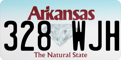AR license plate 328WJH